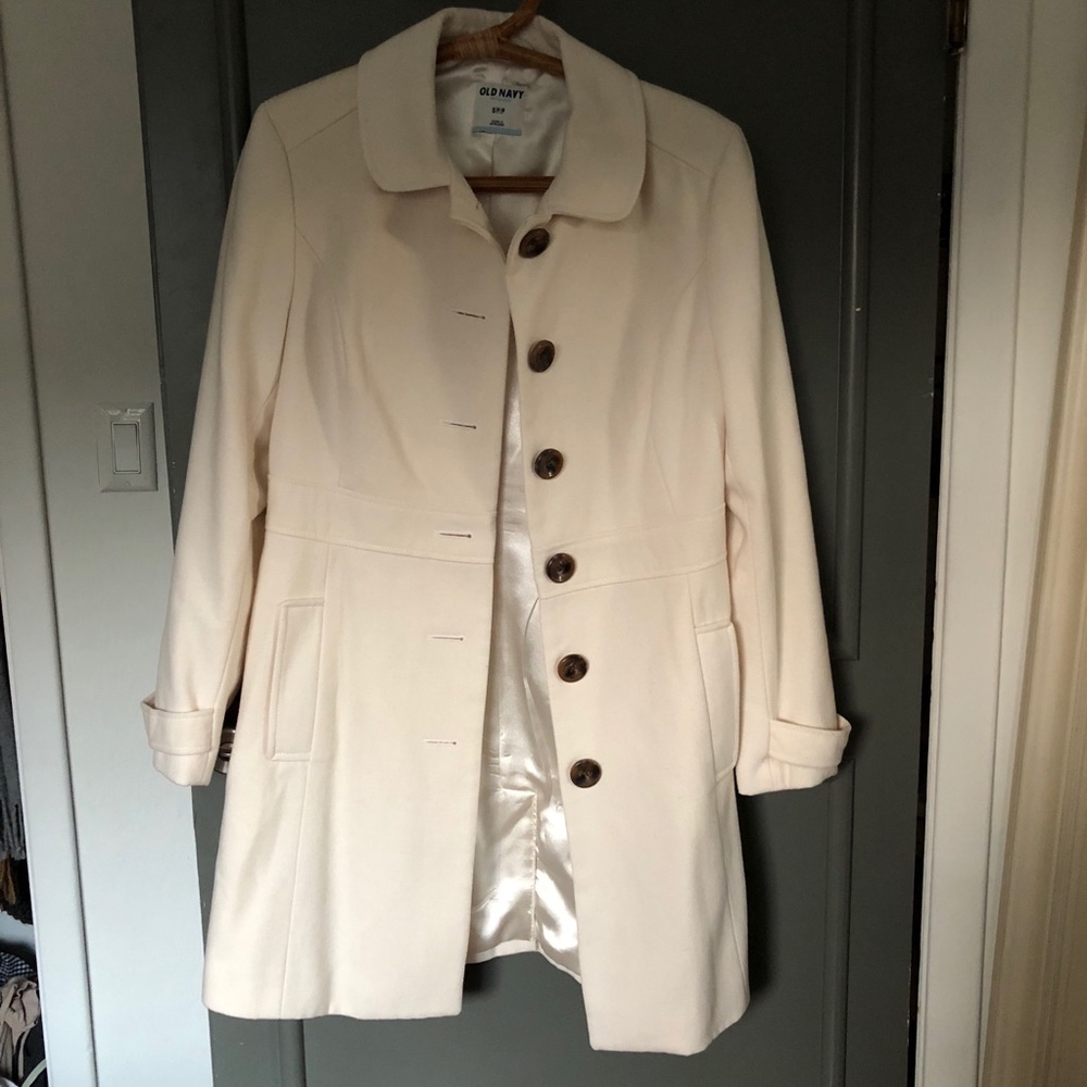 White pea coat